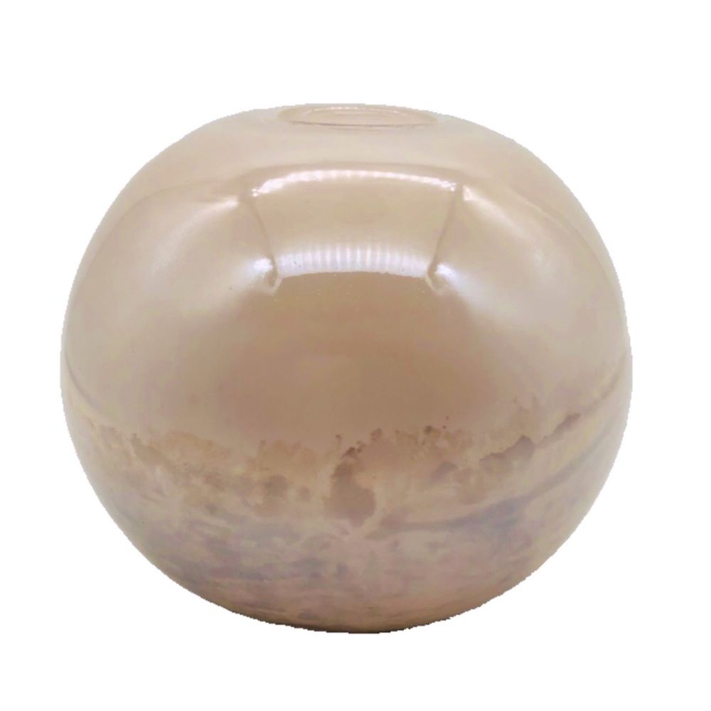 Anthropologie Swirled Blown Glass Round Vase